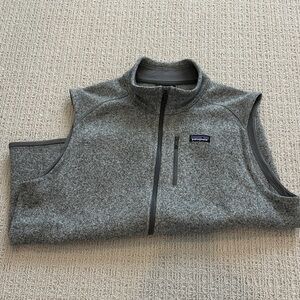 Patagonia Heather Gray Fleece Vest